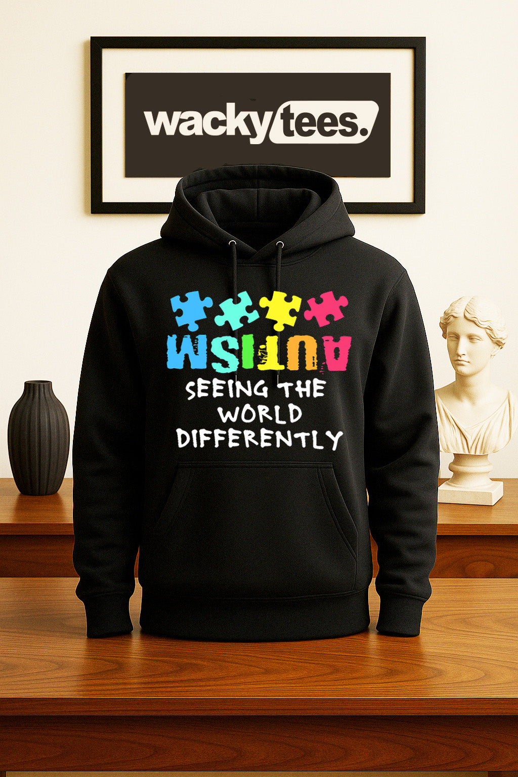 Seeing The World Differently Autism Awareness Graphic Tee Shirt