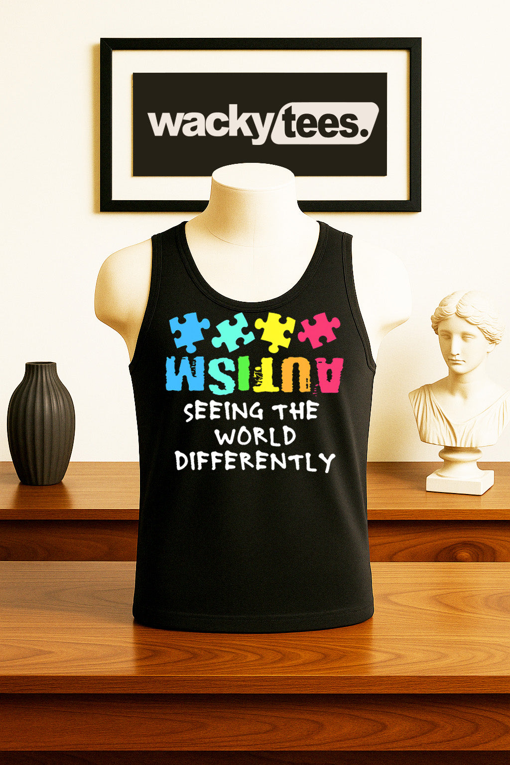 Seeing The World Differently Autism Awareness Graphic Tee Shirt