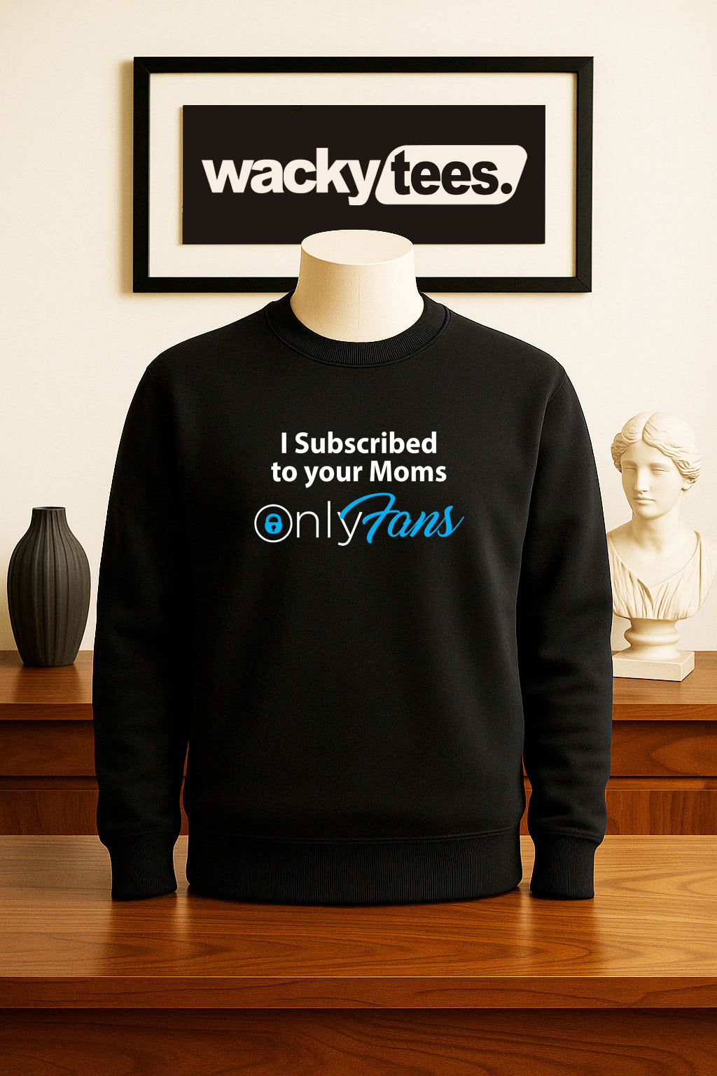 I Subscribed To Your Moms Onlyfans Funny Adult Humor Graphic Tee Shirt