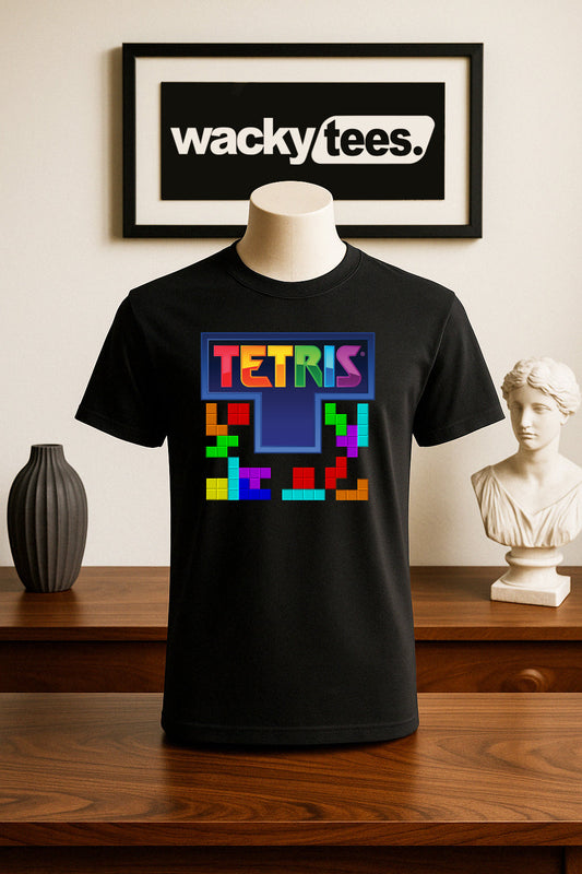 Tetris Brick Game Retro Classic Graphic Tee Shirt
