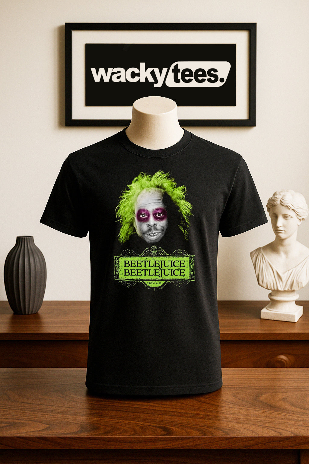This is Beetle BeetleJuice Howard Stern Wack Pack Funny Graphic Tee Shirt