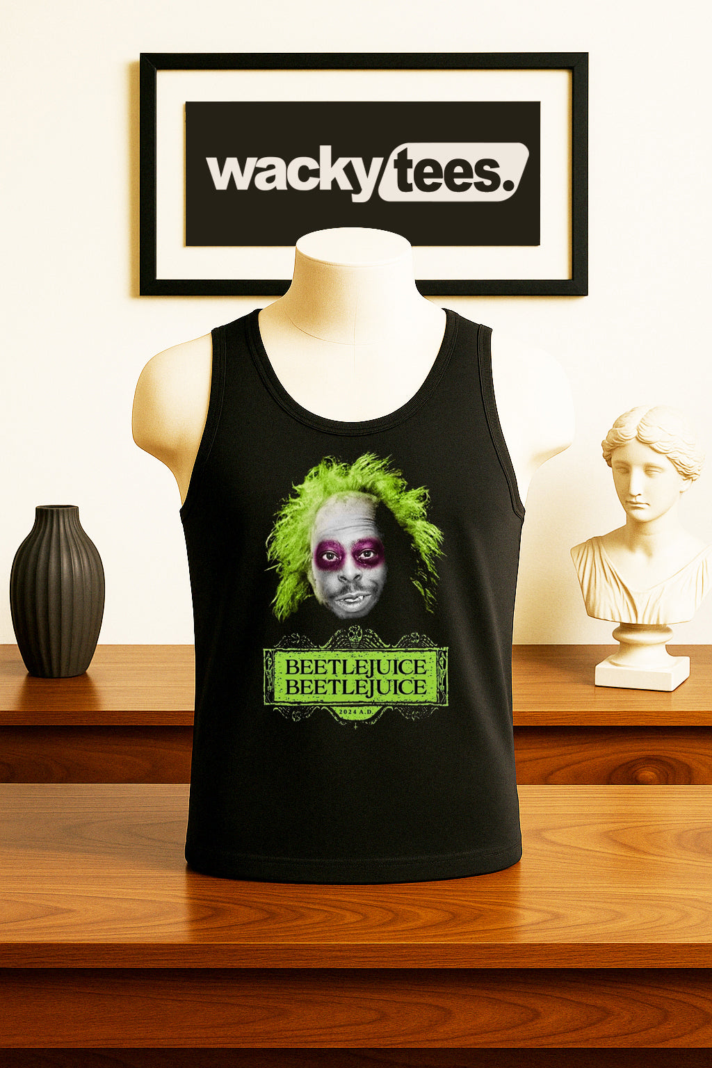 This is Beetle BeetleJuice Howard Stern Wack Pack Funny Graphic Tee Shirt