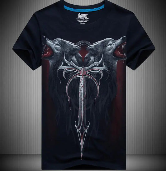 Animal Print Short Sleeve T-Shirt