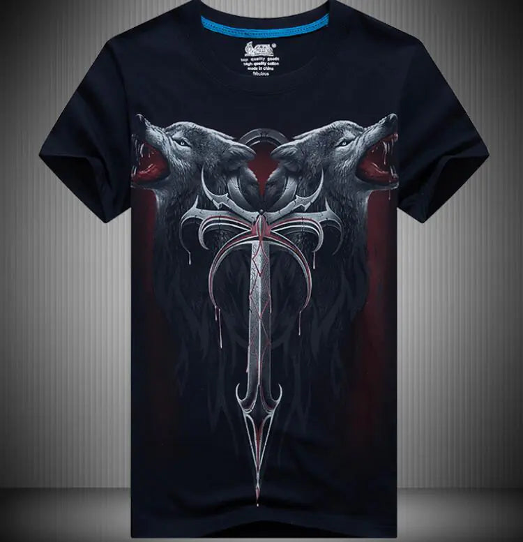 Animal Print Short Sleeve T-Shirt